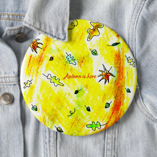 Adem van de herfst (Herfst boomhutcollectie) Ronde Button 6,0 Cm