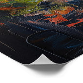 Adem van de top - Vrijheid in licht en kleur Poster (Hoek)