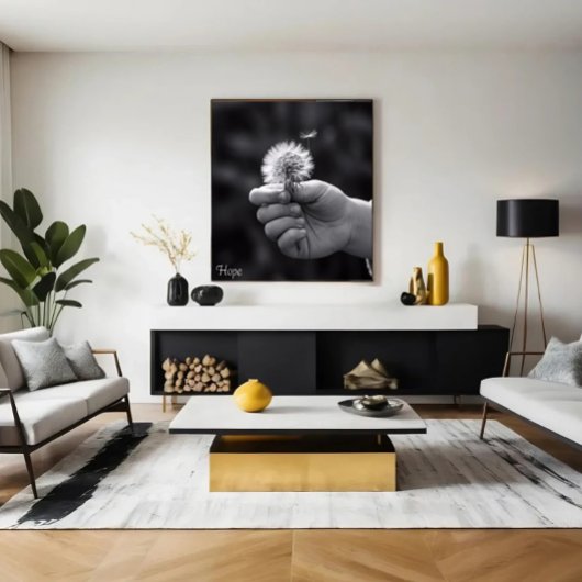 Adem van hoop canvas afdruk
