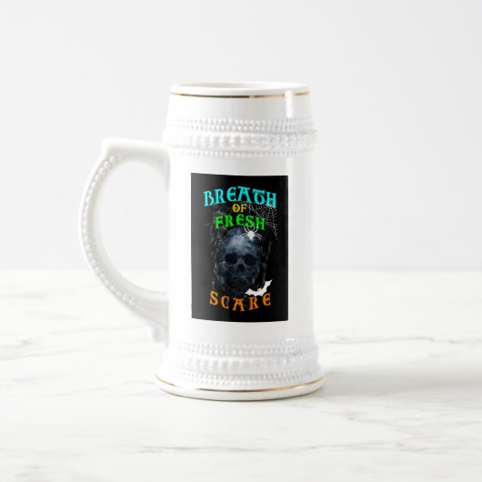Adem van nieuwe angst bierpul (Links)