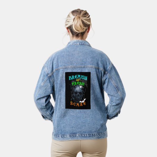 Adem van nieuwe angst denim jacket (Model)