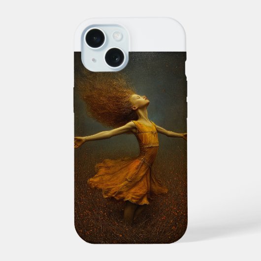 Adem van wild licht iPhone 15 case (Achterkant)