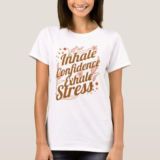 Adem vertrouwen in, adem stress uit RT T-shirt (Voorkant)