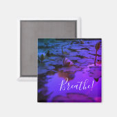 Adem water Lily Lotus Flower Magnet (Voorkant / Achterkant)