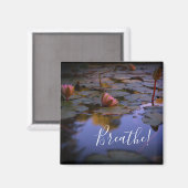 Adem water Lily Lotus Flower Magnet (Voorkant / Achterkant)