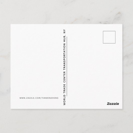 Adembenemend Afbeelding van de Oculus op het WTC Briefkaart (Achterkant)