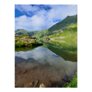 Adembenemend Balea-meer Roemenië – Alpine Fotograf Perfect Poster