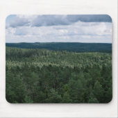 Adembenemend boslandschap vanuit de lucht muismat (Voorkant)