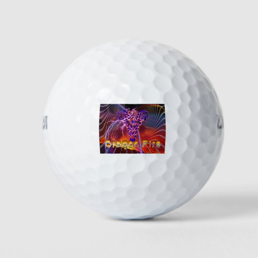 Adembenemend Drakenvuur Ontwerp Golfballen (Voorkant)