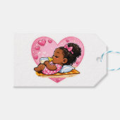 Adembenemend Hart Design Baby Outfit Cadeaulabel (Voorkant (Horizontaal))