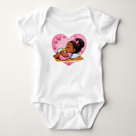 Adembenemend Hart Design Baby Outfit Romper (Voorkant)