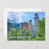 Adembenemend kasteel Neuschwanstein, Duitsland Briefkaart (Voorkant / Achterkant)