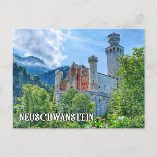 Adembenemend kasteel Neuschwanstein, Duitsland Briefkaart