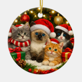 Adembenemend Kerst Katt ornament