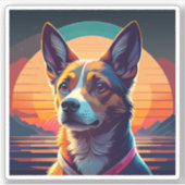 Adembenemend kleurrijk van cartoon sticker (Voorkant)