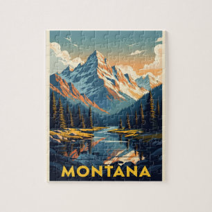 Adembenemend landschap in Montana Legpuzzel