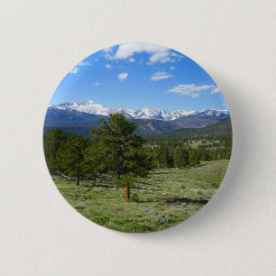 Adembenemend landschap met uitzicht op Rocky Mount Ronde Button 5,7 Cm