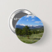 Adembenemend landschap met uitzicht op Rocky Mount Ronde Button 5,7 Cm (Voorkant /achterkant)