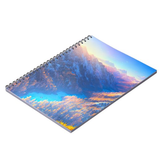 Adembenemend landschap van de Snowy Valley Notitieboek (Linkerzijde)