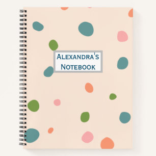 Adembenemend leuk patroon polka stippen modern chi notitieboek