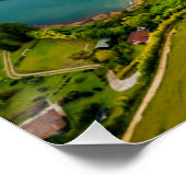 Adembenemend Luchtfoto Uitzicht van Guatape Antioq Perfect Poster (Hoek)