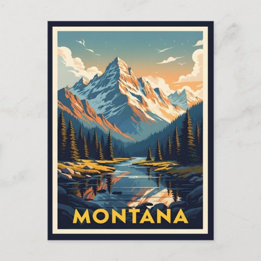 Adembenemend Montana Landschap Briefkaart (Voorkant)