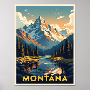 Adembenemend Montana Landschap Poster
