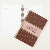 Adembenemend ongedateerd stippenpatroon planner (Display)