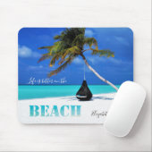 Adembenemend strand,palm,-Persoonlijk Muismat (Met muis)