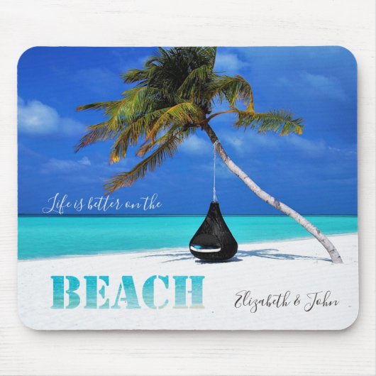 Adembenemend strand,palm,-Persoonlijk Muismat (Voorkant)