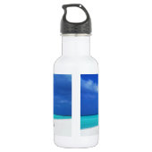 Adembenemend strandtijd waterfles  (Achterkant)