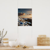 Adembenemend uitzicht op Santorini Poster (Keuken)