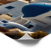 Adembenemend uitzicht op Santorini Poster (Hoek)