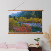 Adembenemend Uitzicht van Herfst en Towering Mount Hangend Wandkleed (Slaapkamer)