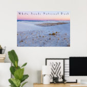 Adembenemend uitzicht White Sands National Park Poster (Thuiskantoor)