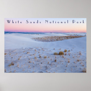 Adembenemend uitzicht White Sands National Park Poster