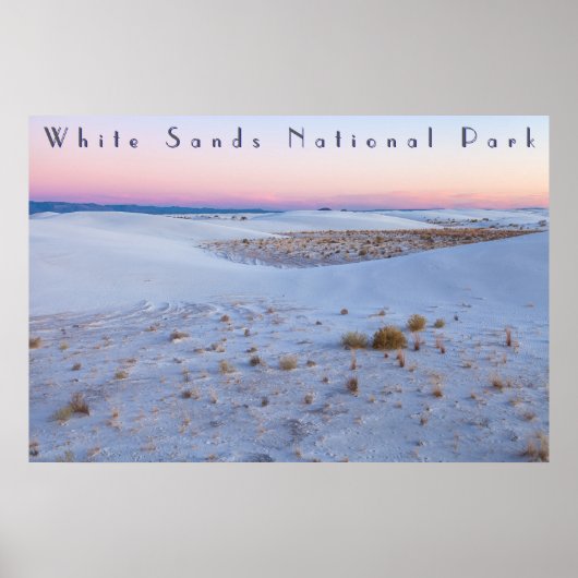 Adembenemend uitzicht White Sands National Park Poster (Voorkant)
