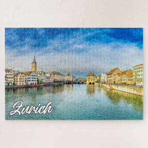 Adembenemend Zürich, Zwitserland Legpuzzel