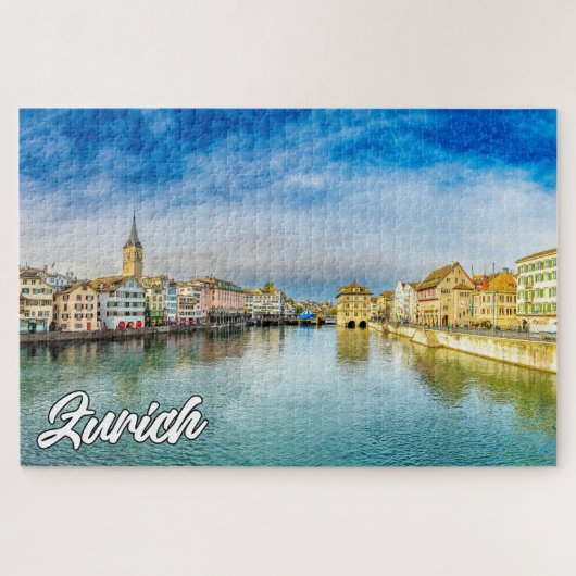 Adembenemend Zürich, Zwitserland Legpuzzel (Horizontaal)