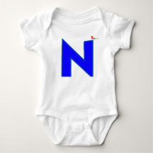 Adembenemende baby-body met eenvoudig letterontwer
