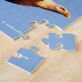 Adembenemende Bald Eagle tijdens de winterzonsonde Legpuzzel (Zijkant)