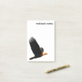 Adembenemende Bald Eagle tijdens de winterzonsonde Post-it® Notes (Op bureau)