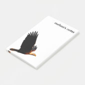 Adembenemende Bald Eagle tijdens de winterzonsonde Post-it® Notes (Schuin)