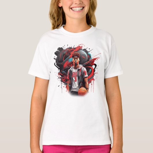 Adembenemende basketbalprestaties t-shirt (Voorkant)