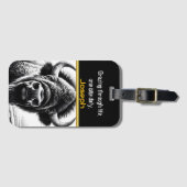 Adembenemende Buffalo in rustige Natuur Bagagelabel (Voorkant (horizontaal))