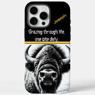 Adembenemende Buffalo in rustige Natuur iPhone 16 Pro Max Hoesje