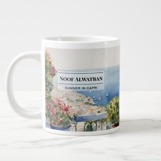 Adembenemende Capri Coastline Coffee Mok (Links)