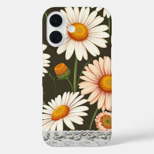 Adembenemende fijne kunst Daisy achtergrond met wi iPhone 16 Hoesje