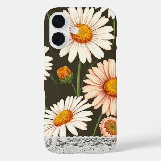 Adembenemende fijne kunst Daisy achtergrond met wi Case-Mate iPhone Case (Achterkant)