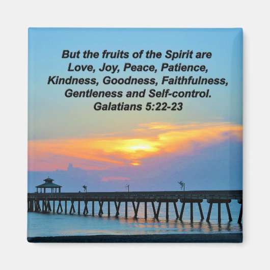 ADEMBENEMENDE GALATEN 5:22 ZONSOPGANG MAGNEET (Voorkant)